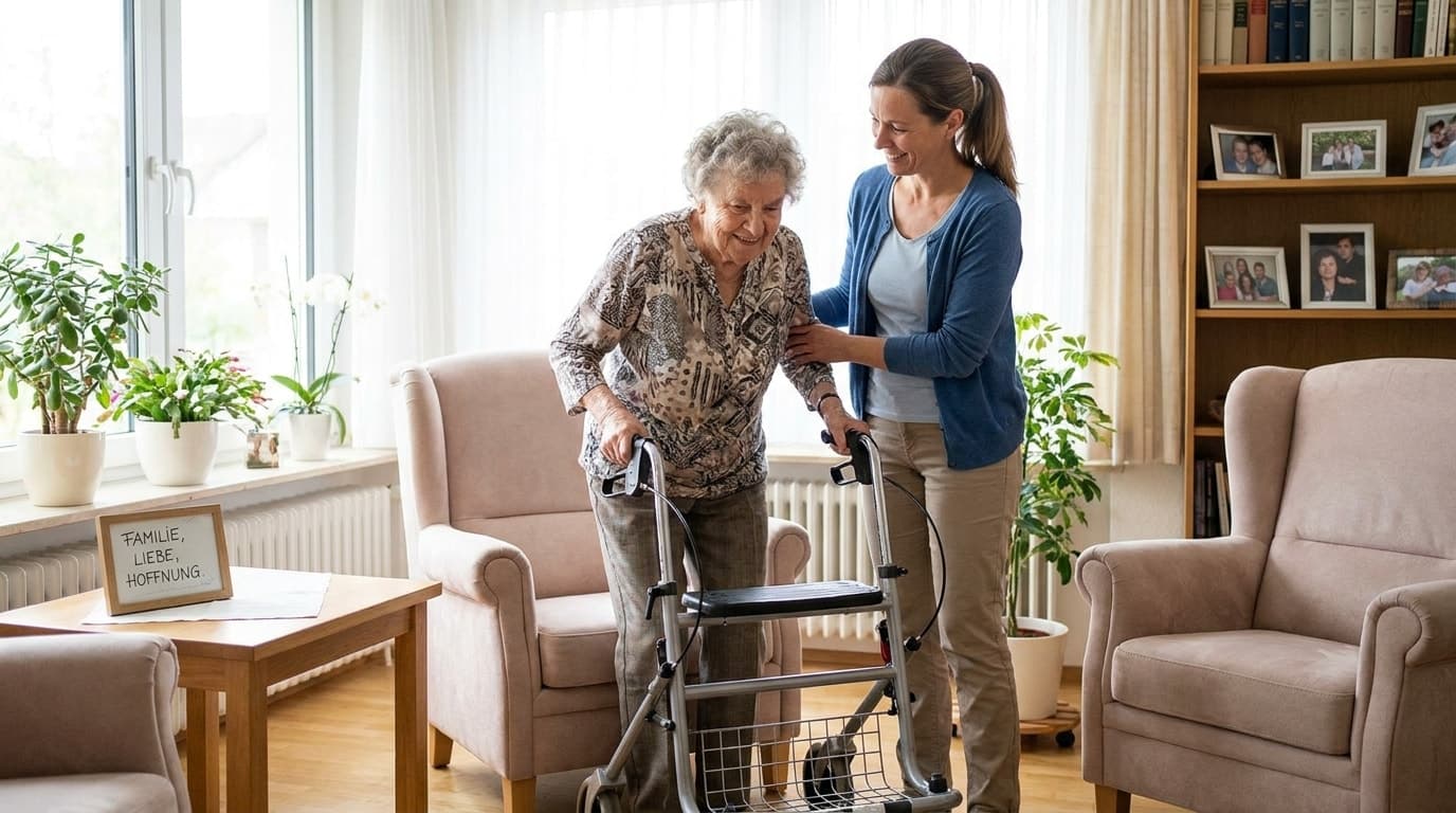 Oberschenkelhalsbruch: Pflege und Pflegegrad zu Hause